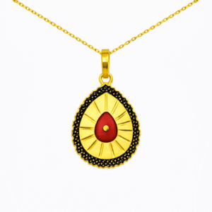 22K Both Side Gold Brahma Kumaris Pendant | 6.000gm Spiritual Jewellery