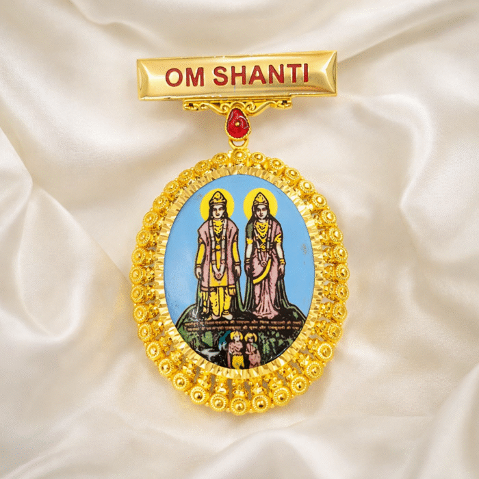 22k Gold Brahma Kumaris Om Shanti Badge