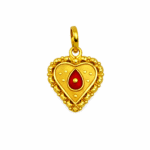 22K Gold Brahma Kumaris Light Weight Pendant | 0.750gm Spiritual Jewellery - Image 2