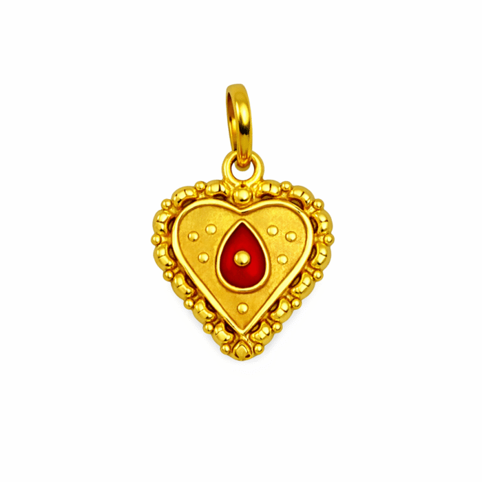 22K Gold Brahma Kumaris Light Weight Pendant | 0.750gm Spiritual Jewellery - Image 2