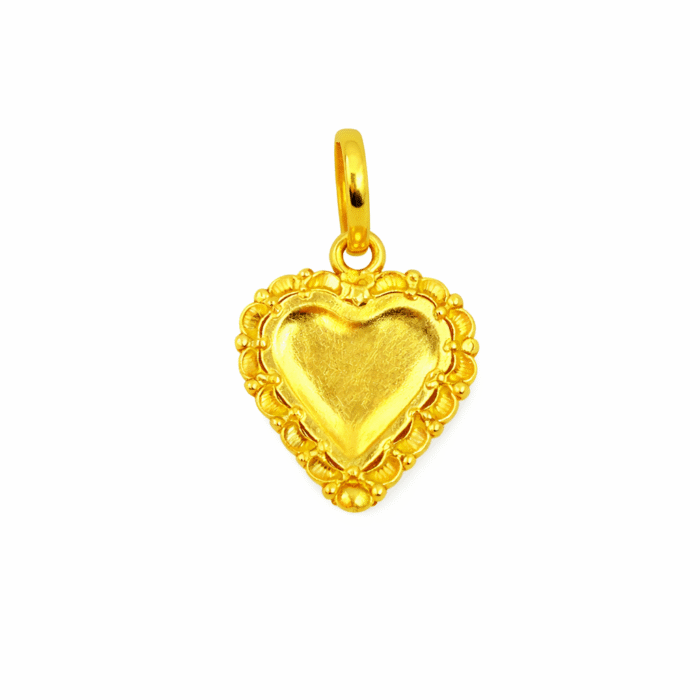22K Gold Brahma Kumaris Light Weight Pendant | 0.750gm Spiritual Jewellery - Image 3