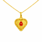 22K Gold Brahma Kumaris Light Weight Pendant | 0.750gm Spiritual Jewellery