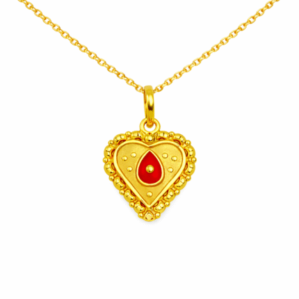 22K Gold Brahma Kumaris Light Weight Pendant | 0.750gm Spiritual Jewellery