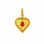 22K Gold Brahma Kumaris Light Weight Pendant | 0.760gm Spiritual Jewellery - Image 2
