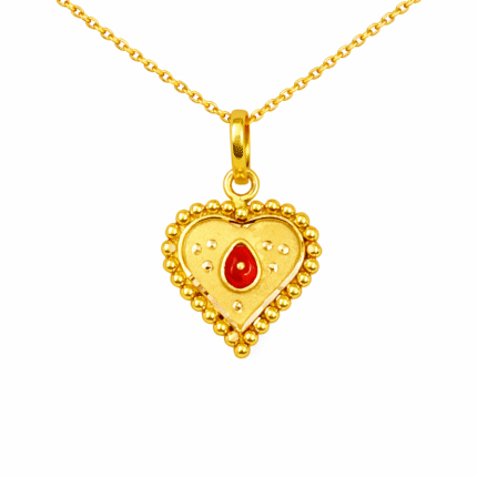 22K Gold Brahma Kumaris Light Weight Pendant | 0.760gm Spiritual Jewellery