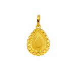 22K Gold Brahma Kumaris Light Weight Pendant | 0.760gm Spiritual Jewellery - Image 3