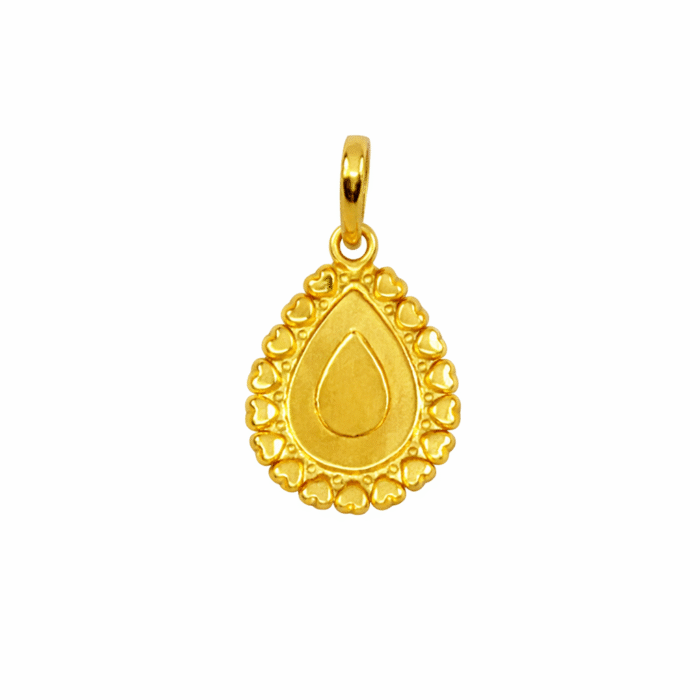 22K Gold Brahma Kumaris Light Weight Pendant | 0.760gm Spiritual Jewellery - Image 3