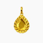 22K Gold Brahma Kumaris Light Weight Pendant | 0.850gm Spiritual Jewellery - Image 3