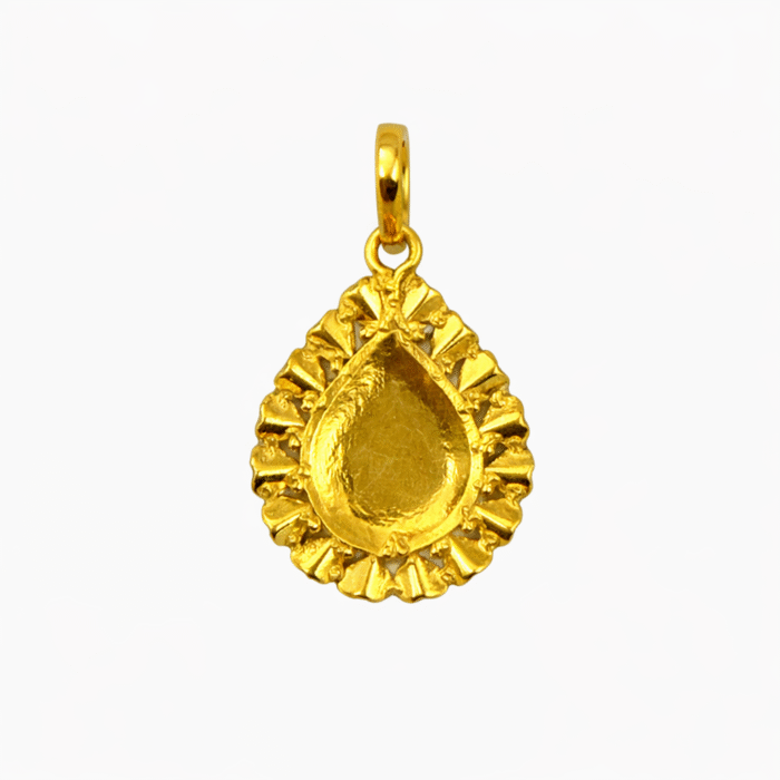 22K Gold Brahma Kumaris Light Weight Pendant | 0.850gm Spiritual Jewellery - Image 3