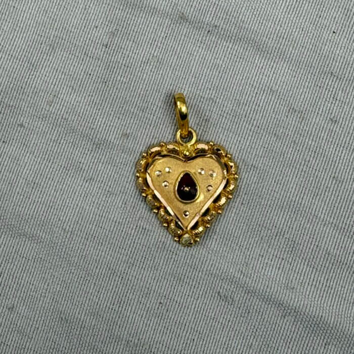 bk gold pendant