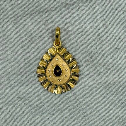 bk gold pendant