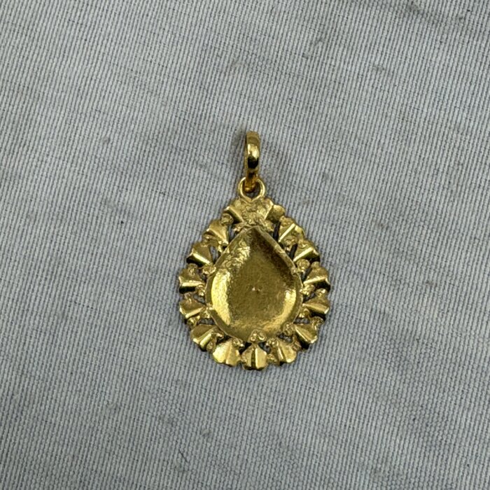 22K Gold Brahma Kumaris Light Weight Pendant | 0.850gm Spiritual Jewellery - Image 2
