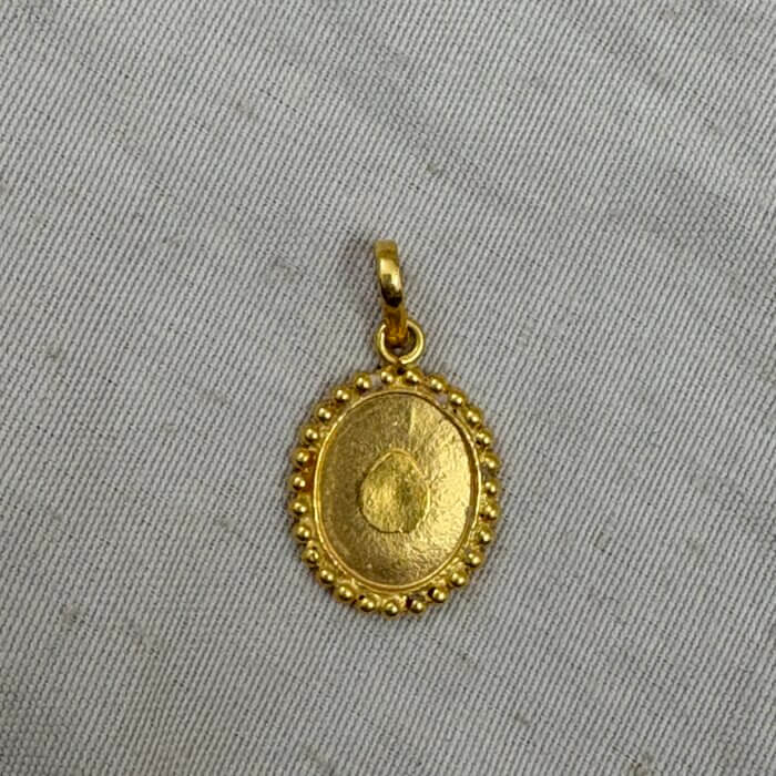 22K Gold Brahma Kumaris Light Weight Pendant | 0.850gm Spiritual Jewellery - Image 2