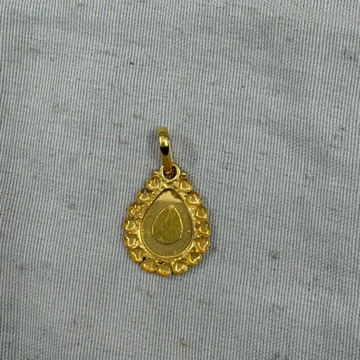 22K Gold Brahma Kumaris Light Weight Pendant | 0.760gm Spiritual Jewellery - Image 2