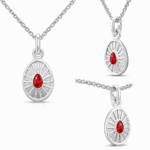 925 Silver Brahma Kumaris Pendant – Spiritual Om Shanti Jewelry | Sai Jewellers-BKSP07 - Image 2