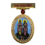 22K Beautiful Hallmarked Om Shanti BK Gold Badge with Laxmi Narayan Design – 4.950 gm | Sai Jewellers