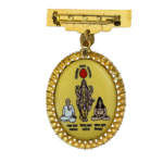 22K Beautiful Hallmarked Om Shanti BK Gold Badge with Laxmi Narayan Design – 4.950 gm | Sai Jewellers - Image 2