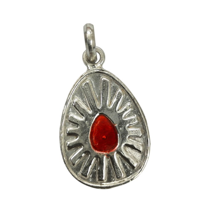 B.K Brahma Kumaris Pendant in Silver-BKSP02 - Image 1