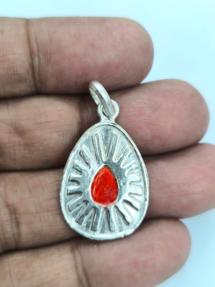 bk silver pendant