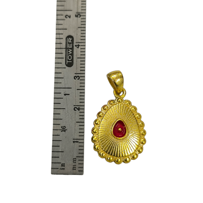 B.K Brahma Kumaris Gold Plated Pendant in 925 Silver-BKSP06 - Image 2