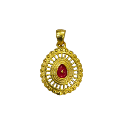 silver gold plated bk pendant