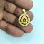 B.K Brahma Kumaris Gold Plated Pendant in 925 Silver-BKSP05 - Image 2