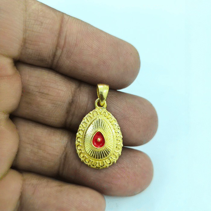 B.K Brahma Kumaris Gold Plated Pendant in 925 Silver-BKSP04 - Image 2