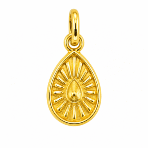 Brahma Kumaris Gold Plated Pendant in 925 Silver – Om Shanti Spiritual Jewelry | Sai Jewellers-BKSP09 - Image 2