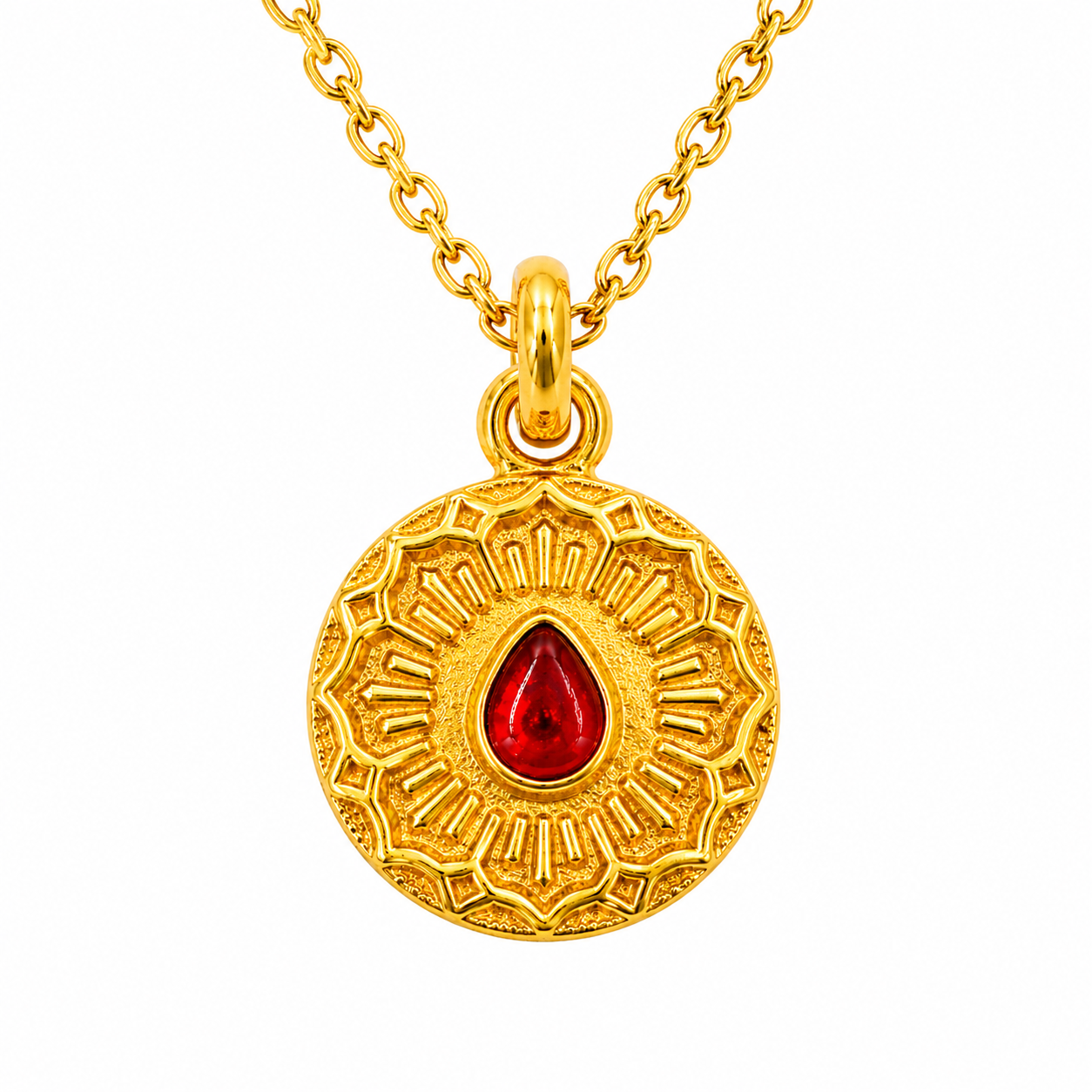 Brahma Kumaris Gold Plated Pendant in 925 Silver – Om Shanti Spiritual Jewelry | Sai Jewellers