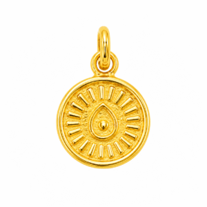 Brahma Kumaris Gold Plated Pendant in 925 Silver – Om Shanti Spiritual Jewelry | Sai Jewellers-BKSP11 - Image 2