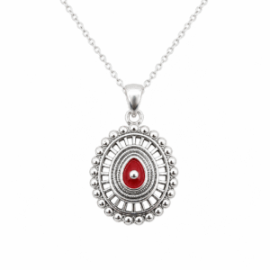 925 Silver Brahma Kumaris Pendant – Spiritual Om Shanti Jewelry - Image 2