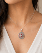 925 Silver Brahma Kumaris Pendant – Spiritual Om Shanti Jewelry - Image 4