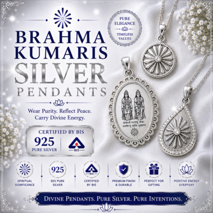 Brahma Kumaris Silver Pendants