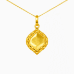 22K Gold Brahma Kumaris Light Weight Pendant | 0.850gm Spiritual Jewellery - Image 3
