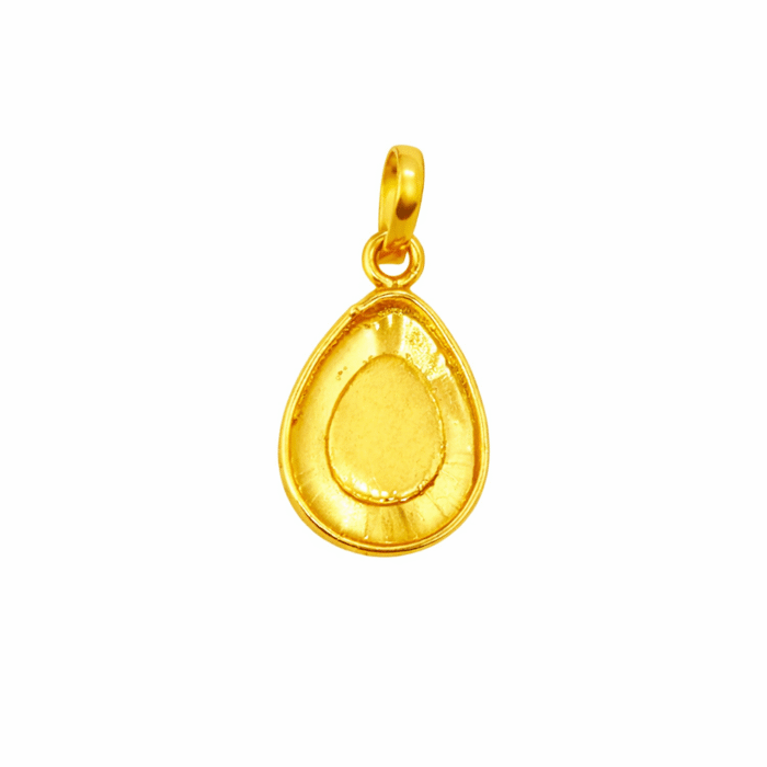 22K Gold Brahma Kumaris Light Weight Pendant | 0.850gm Spiritual Jewellery - Image 3
