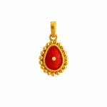 22K Hallmarked Gold Brahma Kumaris Pendant – Lightweight Baba Symbol Design -BKGP16 - Image 2
