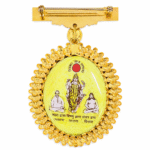22K Gold Brahma Kumaris Om Shanti Badge – 9.750 gm Spiritual Jewellery | Sai Jewellers  - BKGBS14 - Image 2