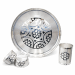 925 Hallmarked Silver Thali Set – Premium Handcrafted Silverware 