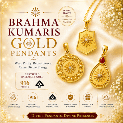 Brahma Kumaris Gold Pendants