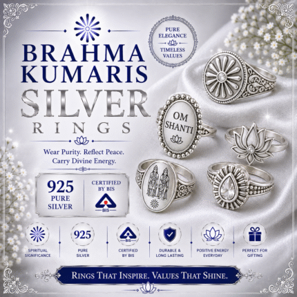 Brahma Kumaris Silver Rings