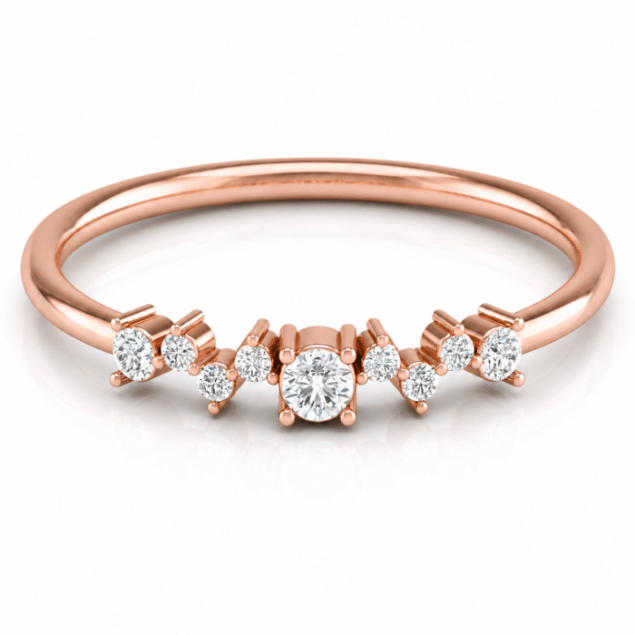 Dazzling Nine Stone Diamond Ring - Image 5