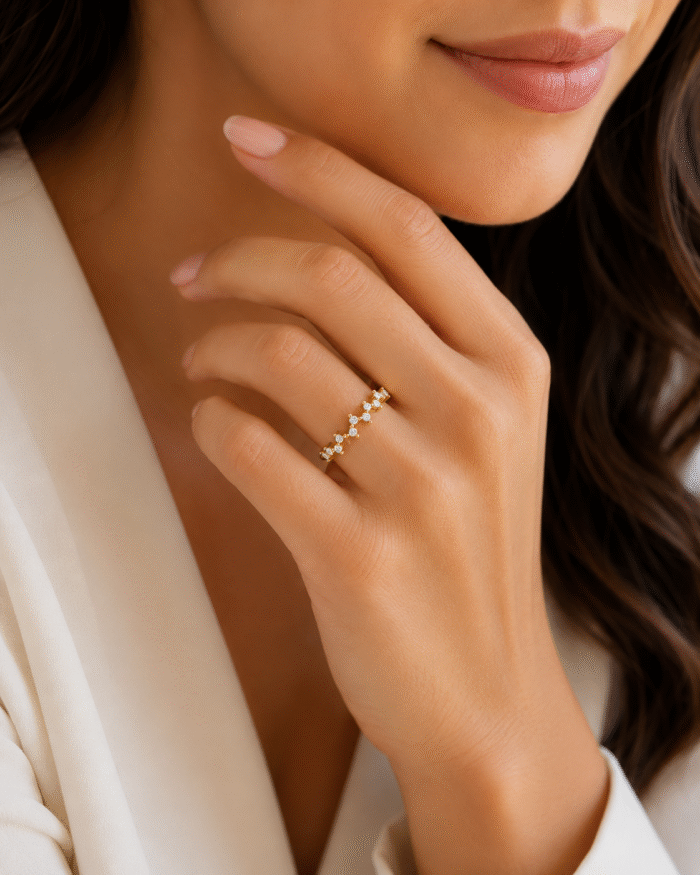 Fancy Seventeen Stone Diamond Ring-S5 - Image 2