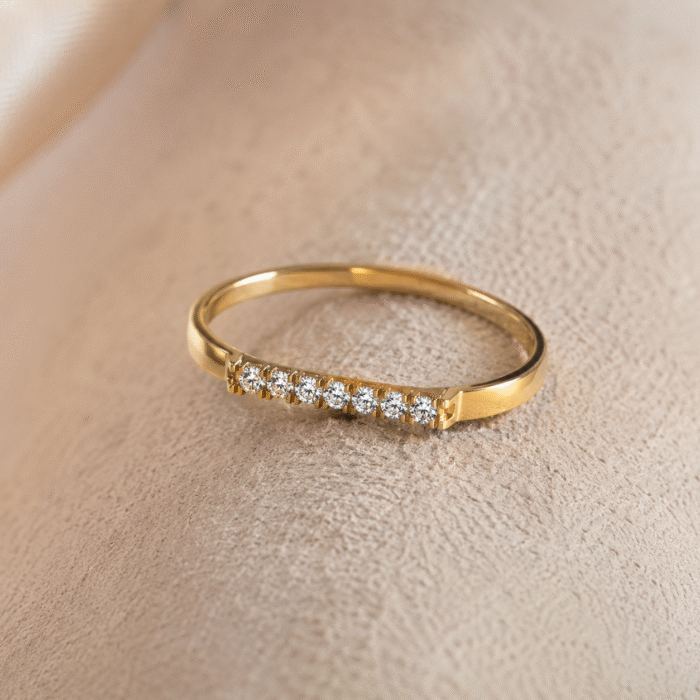 nine-line Diamond Engagement Ring - S29 - Image 4