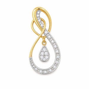 18K Hallmarked Gold Infinity Pendant