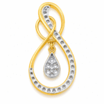 18K Hallmarked Gold Infinity Pendant – IGI Certified Diamonds 0.34 ct (H‑I Color, SI Clarity) | Sai Jewellers - Image 5