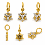 18K Gold Star Pendant IGI Certified Diamond 0.17 ct (H‑I Color, SI Clarity) | Sai Jewellers - Image 3