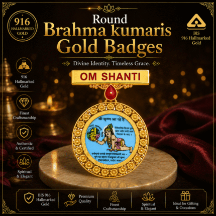 Round Brahma Kumaris Gold Badges